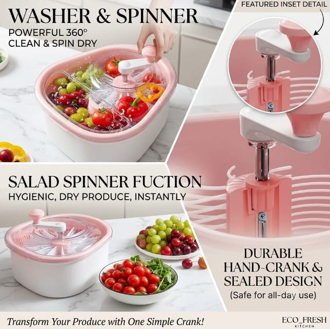 Portable Fruit & Vegetable Washing Machine | Removing Pesticides & Bacteria